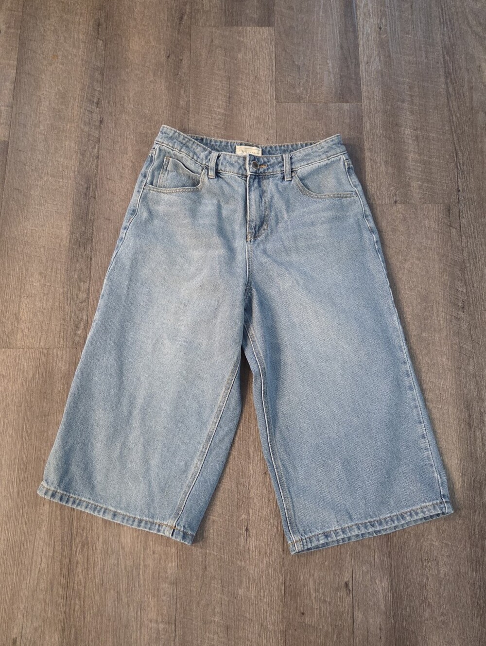 Austin Landing Womens Baggy Jorts Denim Shorts SZ 9 Light Wash  Y2K
